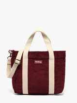 Sac Port� Main Velours Velours C�tel� Hindbag Rouge velours V