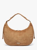 Schoudertas Bianca Ribfluweel Hindbag Bruin velours V