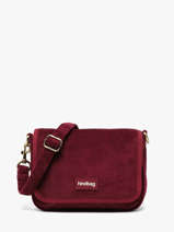 Cross Body Tas Velours Ribfluweel Hindbag Rood velours V