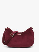 Sac Bandouli�re Rosa Velours C�tel� Hindbag Rouge velours V