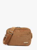 Sac Bandouli�re Hindbag Marron velours V