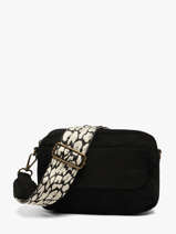 Cross Body Tas Milla Katoen Pieces Zwart milla 17159866