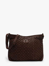 Sac Bandouli�re Heritage Cuir Biba Marron heritage KA2