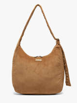Sac Port� �paule Velours Velours C�tel� Hindbag Marron velours V