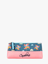 Trousse 1 Compartiment Cameleon Bleu retro PBRETROU
