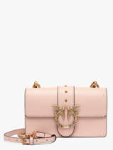 Cross Body Tas Mini Love One Leder Pinko Roze love bag icon 7071A0F1