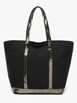 Le Cabas L Zipp� Paillettes Vanessa bruno Noir cabas 1V40409