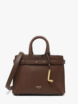 Sac Bandouli�re Faubourg Cuir Lancel Marron faubourg A13527