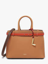 Handtas Faubourg Leder Lancel Bruin faubourg A13548