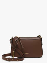 Sac Bandouli�re Faubourg Cuir Lancel Marron faubourg A13524