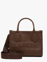 Cabas Zipp� S Jour Cuir Lancel Marron jour A12995