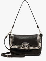 Cross Body Tas Orchidea Leder Campomaggi Zwart orchidea 25890ND