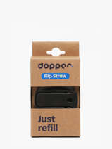 Drinkdop Met Opklapbaar Rietje Dopper Zwart accessoires FLIPSTRA