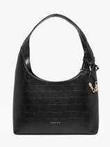 Schoudertas Lauren Met Croco Textuur Laurent david Zwart ld bags 52