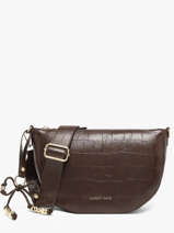Sac Bandouli�re Lauren Effect Croco Laurent david Marron ld bags 709