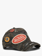 Casquette Von dutch Vert accessoires KAMO02-vue-porte