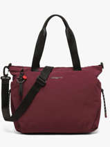Sac Port� �paule Satoshi Polyester Recycl� Hedgren Rouge string HSTG06