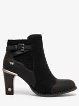 Enkellaarsjes Met Hak Mustang Zwart women M0012002