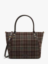 Sac Port� �paule Taylor Imprim� Tartan Laurent david Marron ld bags 135