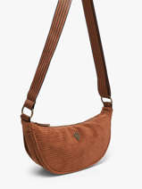 Cross Body Tas Velours Le voyage en panier Bruin velours AHP307
