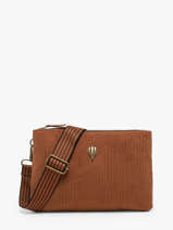 Cross Body Tas Velours Le voyage en panier Bruin velours AHP309