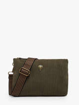 Cross Body Tas Velours Le voyage en panier Groen velours AHP309