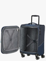 Valise Cabine Extensible American tourister Bleu summerride 156991-vue-porte