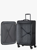 Uitbreidbare Soepele Reiskoffer Summerride American tourister Zwart summerride 149499-vue-porte