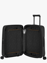 Valise Cabine Extensible Samsonite Noir essens 158554-vue-porte