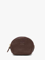 Portemonnee Caviar Leder Crinkles Bruin caviar 14026