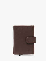 Portefeuille Caviar Leder Crinkles Bruin caviar 14600