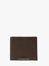 Portefeuille Cuir Tommy hilfiger Marron corporate AM14779