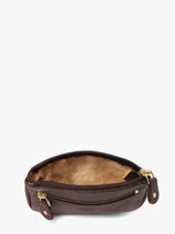 Porte-monnaie Caviar Cuir Crinkles Marron caviar 14036-vue-porte