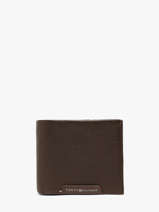 Portefeuille Corporate Leder Tommy hilfiger Bruin corporate AM14780