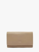 Portefeuille Caviar Leder Crinkles Beige caviar 14001