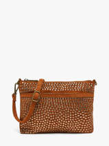 Sac Bandouli�re Studs Polyester Mandoline Marron studs 6735