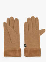 Handschoenen Met Ribfluwelen Afwerking Le voyage en panier Beige accessoires AHG001
