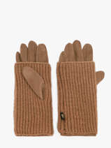Handschoenen/armwarmers Migani Le voyage en panier Beige accessoires AHG002