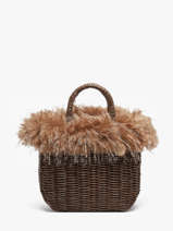 Panier S Doudou Effet Perdrix Le voyage en panier Beige doudou S