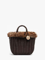 Handtassen Doudou Le voyage en panier Bruin doudou S