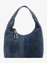 Schoudertas Denim Le voyage en panier Blauw denim AHP340