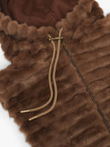 Sjaal Le voyage en panier Bruin accessoires AHC008-vue-porte