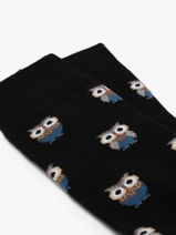 Sokken Besocks Zwart socks men BEOWL-vue-porte