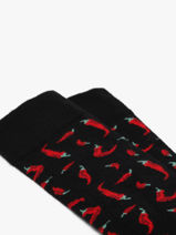 Chaussettes Besocks Noir socks women BECHILI-vue-porte