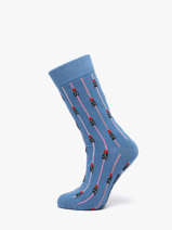 Chaussettes Besocks Bleu socks women LI
