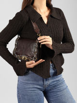 Sac Bandouli�re Poppi Cuir Campomaggi Marron poppi 38610ND-vue-porte