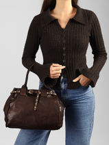Sac � Main Poppi Cuir Campomaggi Marron poppi 41020ND-vue-porte