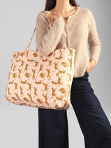 Sac Port� �paule A4 Cabas Coton Byzantine Multicolore cabas FAU-vue-porte