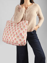 Sac Port� �paule A4 Cabas Coton Byzantine Multicolore cabas EPH-vue-porte