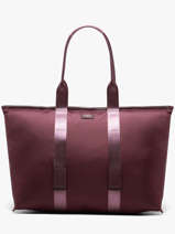 Sac Cabas Zipp� L Mistral Rollable Nylon Et Cuir Lancel Violet mistral A13996